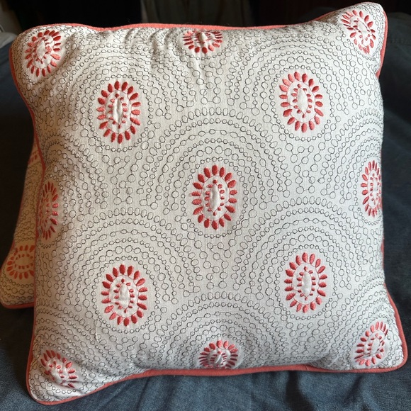 Target Threshold Embroidered Decorative Throw Pillow - Picture 1 of 2